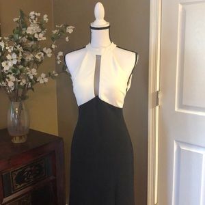 Size 7 Cream/Black dress